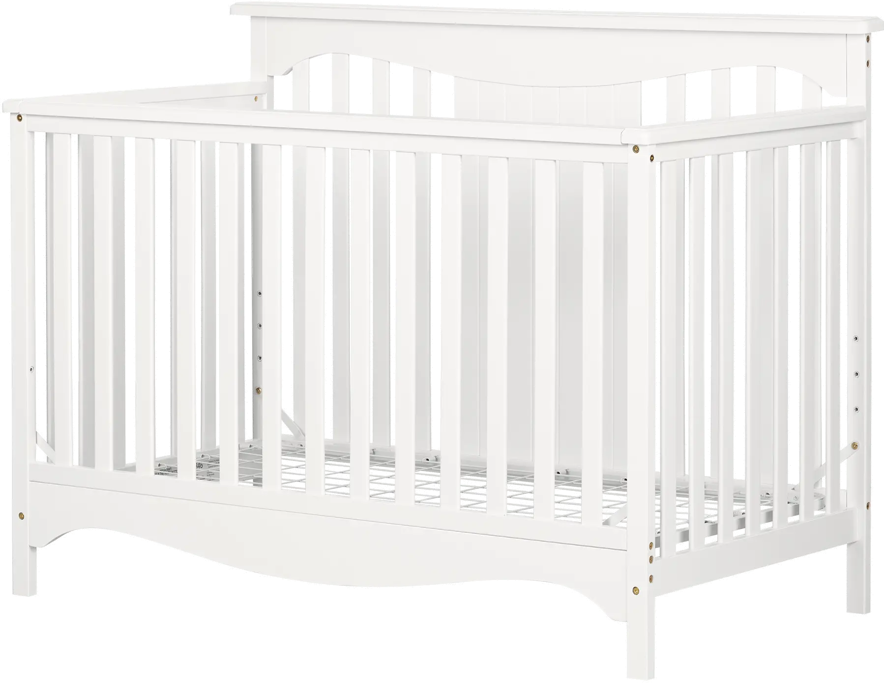 11846 Classic White Crib with Toddler Rail - Savannah-8