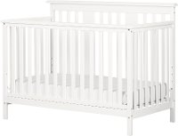 11849 Contemporary White Crib with Toddler Rail - Cotton Candy-8