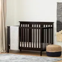 11850 Espresso Brown Crib with Toddler Rail - Little Smileys
