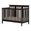11850 Espresso Brown Crib with Toddler Rail - Little Smileys-3