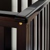 11850 Espresso Brown Crib with Toddler Rail - Little Smileys-4