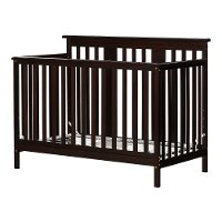 11850 Espresso Brown Crib with Toddler Rail - Little Smileys-6