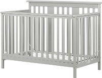 11851 Contemporary Gray Crib with Toddler Rail - Cotton Candy-7