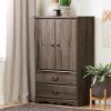 11920 Classic Country Fall Oak Brown Armoire - Prairie