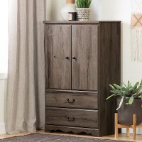 11920 Classic Country Fall Oak Brown Armoire - Prairie