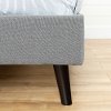 12119 Contemporary Gray Twin Upholstered Platform Bed - Fusion-3