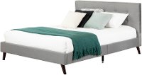 12120 Contemporary Gray Full Upholstered Platform Bed - Fusion-5