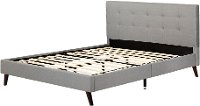12120 Contemporary Gray Full Upholstered Platform Bed - Fusion-6