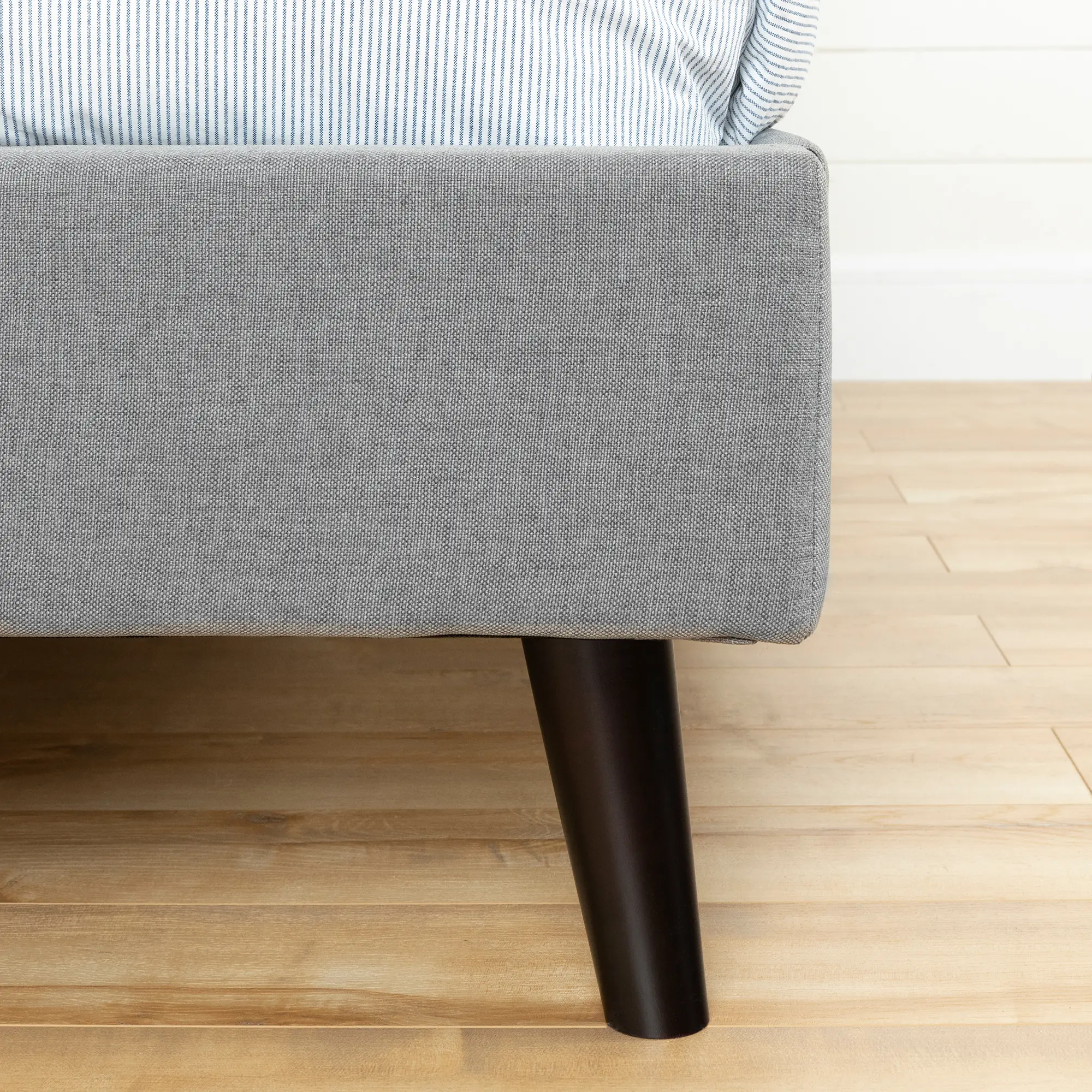 12120 Fusion Contemporary Gray Full Upholstered Platform Bed-3