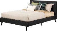 12123 Modern Charcoal Gray Queen Upholstered Platform Bed - Gravity-2