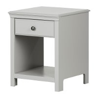 12139 Classic Contemporary Gray Nightstand - Cotton Candy-2