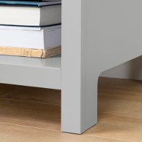 12139 Classic Contemporary Gray Nightstand - Cotton Candy-5