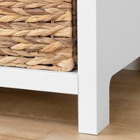 12140 Classic White 3 Drawer Dresser with Baskets - Cotton Candy-4