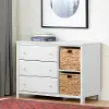 12140 Cotton Candy White 3 Drawer Dresser with Baskets - South Shore