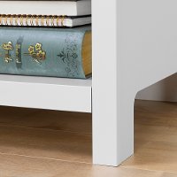 12141 Classic Contemporary White Nightstand - Cotton Candy-7