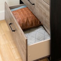 12142 Industrial Weathered Oak 3 Drawer Dresser - Valet-2