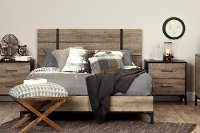 12142 Industrial Weathered Oak 3 Drawer Dresser - Valet-7