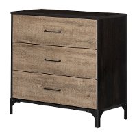 12142 Industrial Weathered Oak 3 Drawer Dresser - Valet-8