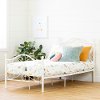 12154 Traditional White Twin Metal Bed - Country Poetry