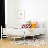 12156 Traditional White Full Metal Bed - Country Poetry