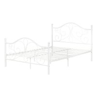 12156 Traditional White Full Metal Bed - Country Poetry-2