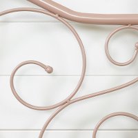 12158 Traditional Pink Twin Metal Bed - Summer Breeze-5