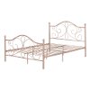 12159 Traditional Pink Full Metal Bed - Country Poetry-2