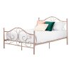 12159 Traditional Pink Full Metal Bed - Country Poetry-8
