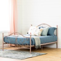 12160 Traditional Pink Full Metal Bed - Summer Breeze