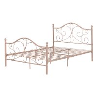 12160 Traditional Pink Full Metal Bed - Summer Breeze-2