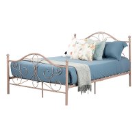 12160 Traditional Pink Full Metal Bed - Summer Breeze-8