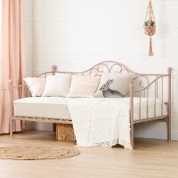 12165 Classic Pink Metal Daybed - Lily Rose