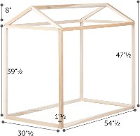 12225 Modern Natural Toddler Bed Frame - Sweedi-5