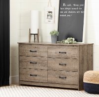 12231 Farmhouse Weathered Oak Dresser - Tassio-1