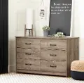 12231 Tassio Farmhouse Weathered Oak Dresser - South Shore