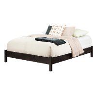12239 Modern Farmhouse Ebony Black Queen Platform Bed - Tassio-5