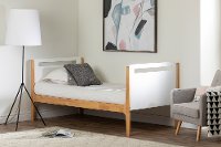 12244 Modern White Twin over Twin Bunk Bed - Bebble-4