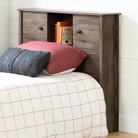12266 Brown Football Twin Bookcase Headboard - Vinbardi