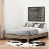 12272 Weathered Oak Full Platform Bed - Munich