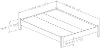 12272 Weathered Oak Full Platform Bed - Munich-5