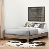 12272 Weathered Oak Full Platform Bed - South Shore