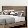 12273 Modern Farmhouse Weathered Oak Full Headboard - Munich