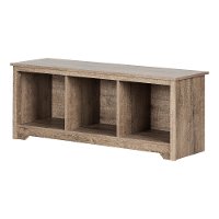 12315 Weathered Oak Cubby Storage Bench - Vito-2