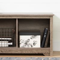 12315 Weathered Oak Cubby Storage Bench - Vito-4