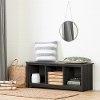 12316 Gray Oak Cubby Storage Bench - Vito