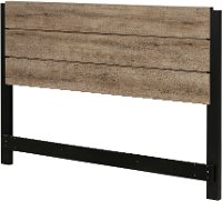 12322 Weathered Oak Full Platform Bed with Headboard - Munich-4