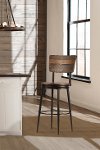 4022-826 Brown and Metal 26 Inch Swivel Counter Height Stool - Jennings