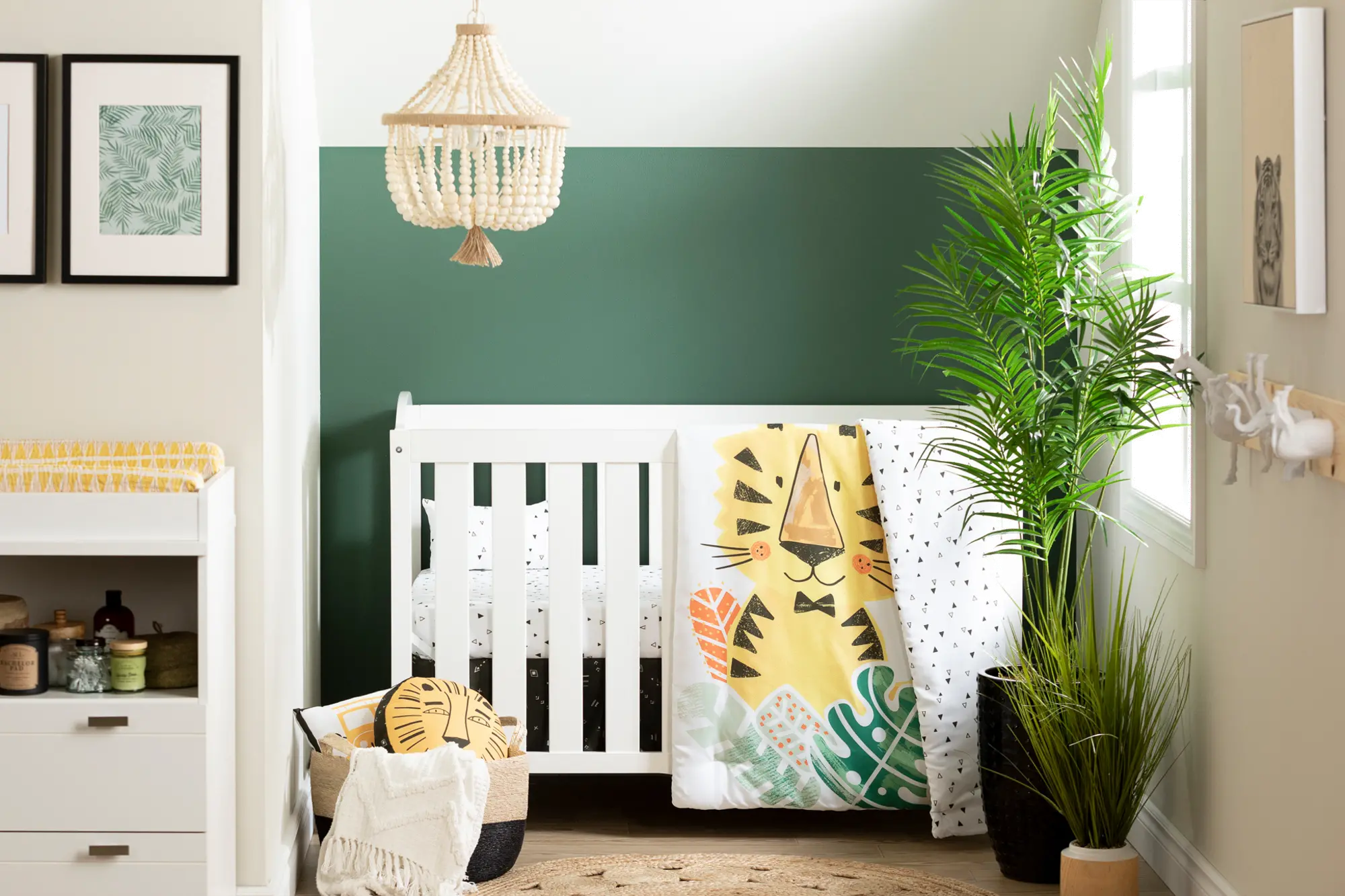 100349 Black and White 4 Piece Crib Bedding Set - DreamIt-2