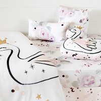 100354 Floral Watercolor 6 Piece Crib Bedding Set - DreamIt