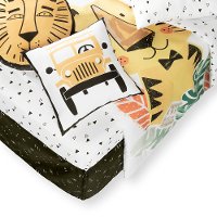 100355 Black and White 6 Piece Crib Bedding Set - DreamIt-2
